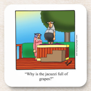 Humour Vin "Jacuzzi" Dessous de verre "Spectickles