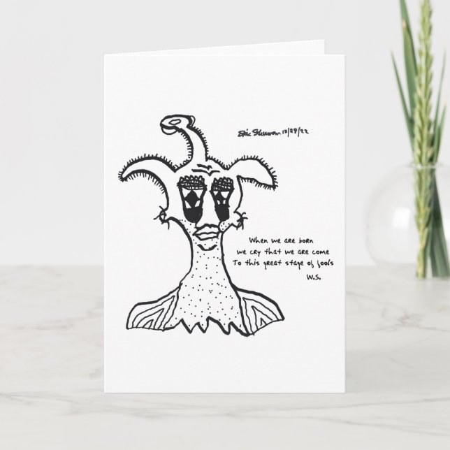 Humour Well-Read Freak Card 12-28-22 Dankeskarte (Vorderseite)