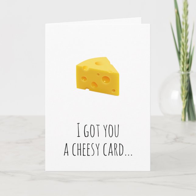 Humourous Geburtstag, Jahrestag, Kartenkäse Karte (Vorderseite)