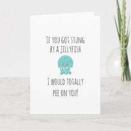 Humourous Greetings Jellyfish Karte