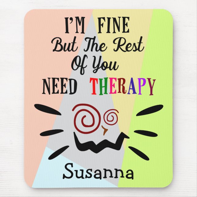 Humourous Mouse Mat Mousepad (Vorne)