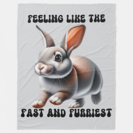 Humous Bunny Rabbit Fleecedecke
