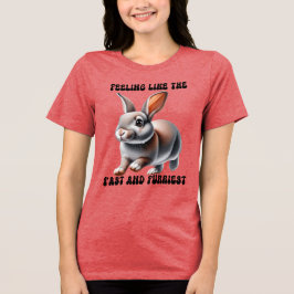 Humous Bunny Rabbit Tri-Blend Shirt