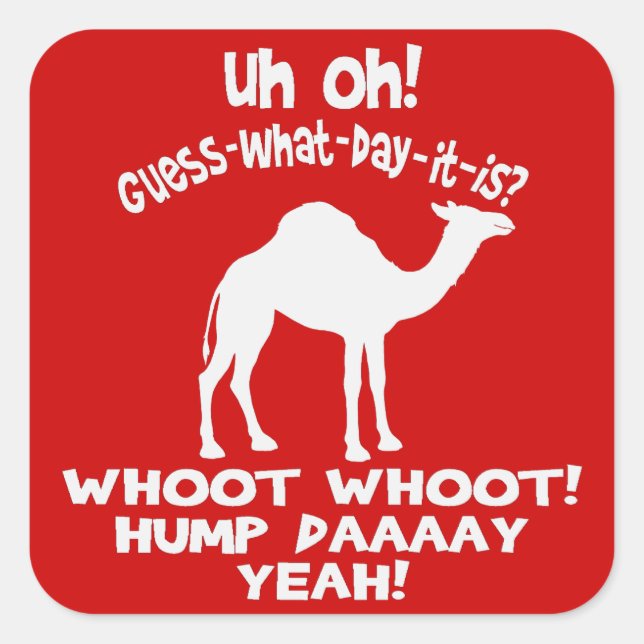 Hump Day Camel Stickers (Vorderseite)