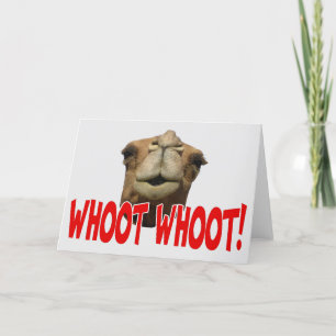 Hump Day Camel Whoot Whoot Grußkarte Karte