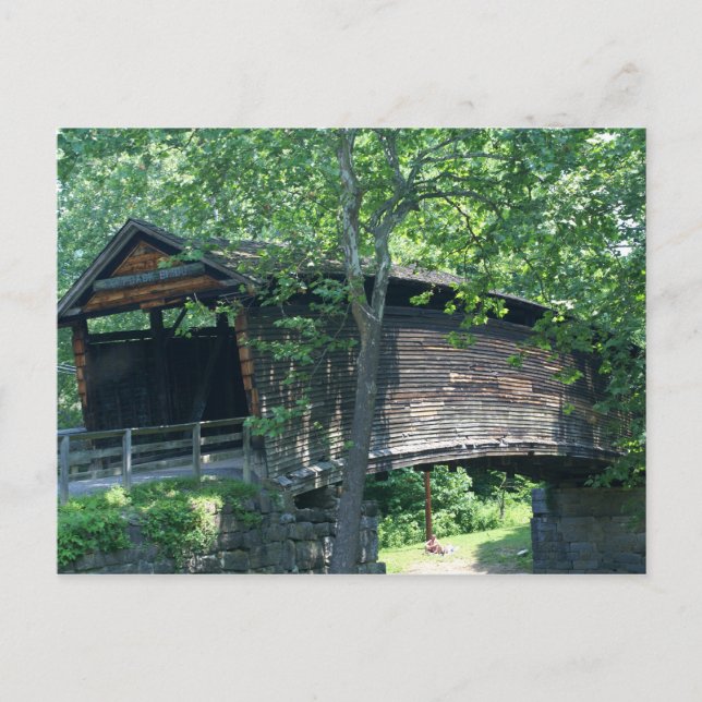 Humpback Covered Bridge Postkarte (Vorderseite)