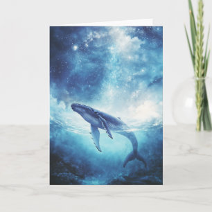 Humpback Whale in Starlit Waters Karte