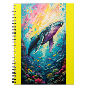 Humpback Whale Painting Notizblock