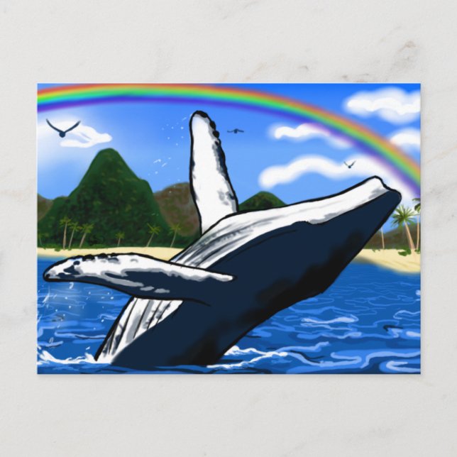 Humpback Whale Postcard Postkarte (Vorderseite)
