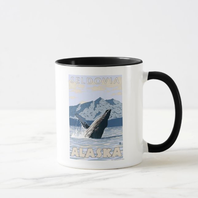 Humpback Whale - Seldovia, Alaska Tasse (Rechts)