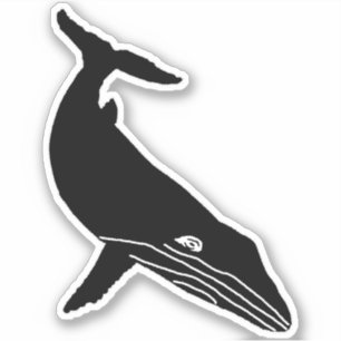 HUMPBACK WHALE SKETCH AUFKLEBER