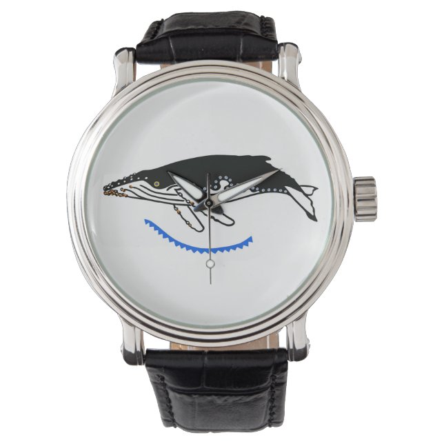Humpback WHALE - Wildlife warrior - Natur - Armbanduhr (Vorderseite)