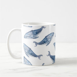 Humpbackwale in Aquarellen Kaffeetasse