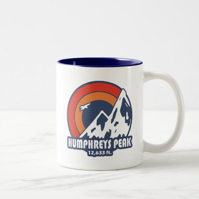 Humphreys Peak Arizona Zweifarbige Tasse (Rechts)