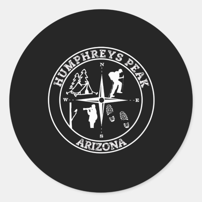HUMPHREYS PEAK RUNDER AUFKLEBER (Vorderseite)