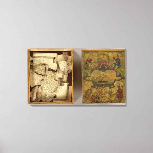 Humphries-Weltkarte Leinwanddruck (Vorderseite)