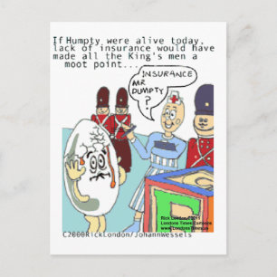 Humpty & Assurance Médicale T-shirts Drôles Cartes