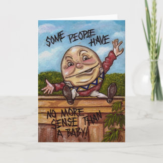 HUMPTY DUMPTY Alice im Wunderland-Anmerkungs-Karte Karte