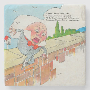 Humpty Dumpty auf Wall Mother Gänse Kinderzimmer R Steinuntersetzer
