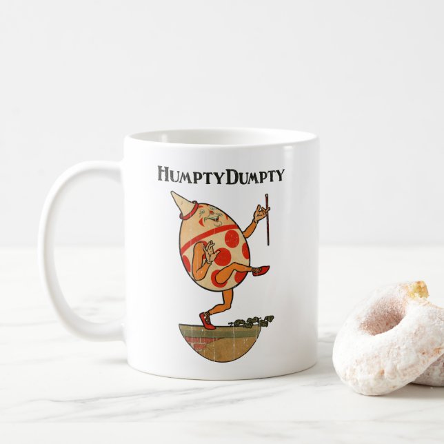 Humpty Dumpty aus dem klassischen Kinderbuch Kaffeetasse (Mit Donut)