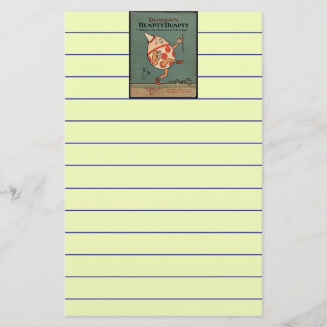 Humpty Dumpty Briefpapier (Vorderseite)