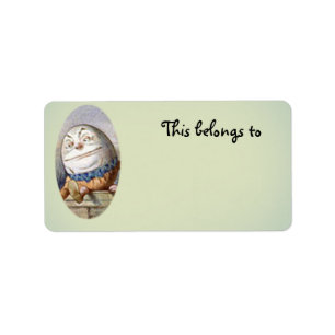 Humpty Dumpty gehört Adressaufkleber