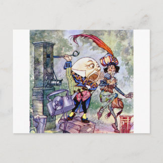 Humpty Dumpty Gets Loud in Wunderland Postkarte