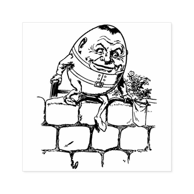 Humpty Dumpty Gummistempel (Prägung)