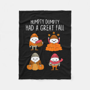 Humpty Dumpty Hatte Einen Großen Herbstlaub Dank Fleecedecke