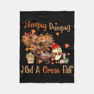 Humpty Dumpty hatte im Herbst einen großen Fall Er Fleecedecke