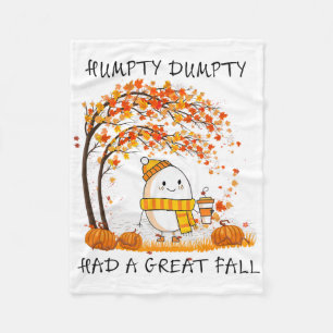 Humpty Dumpty hatte im Herbst einen großen Fall Er Fleecedecke