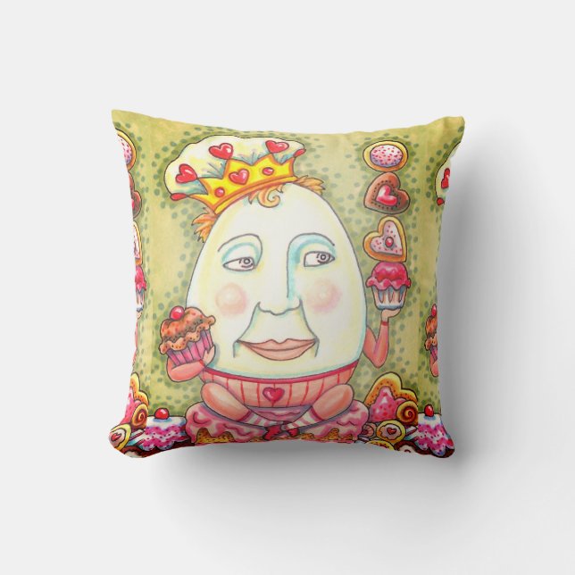 Humpty Dumpty Hearts DURCH PILLOW Baumwolle Kissen (Vorderseite)