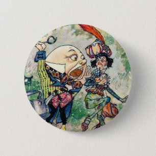 Humpty Dumpty in Wonderland Button