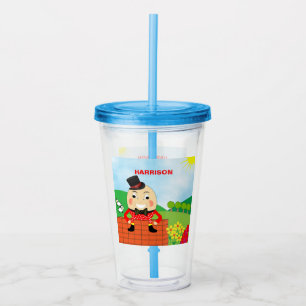Humpty Dumpty Kids Kinderzimmer Rhyme Niedlich Acryltrinkbecher