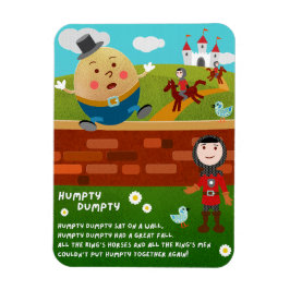 Humpty Dumpty Kinderreim-Magnet Magnet