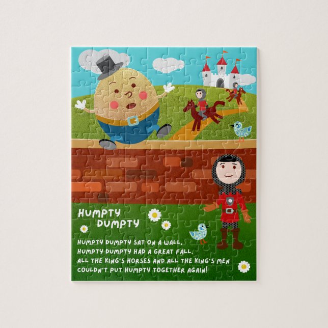 Humpty Dumpty Kinderreim-Puzzle (Vertikal)