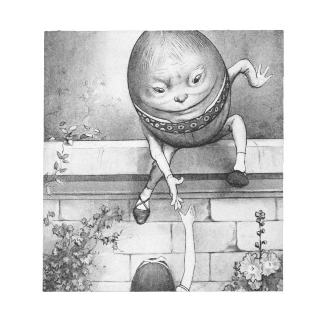 Humpty Dumpty Notizblock (Vorderseite)