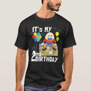 Humpty Dumpty Nursery Song Rhyme Toddler 2Nd Birth T-Shirt