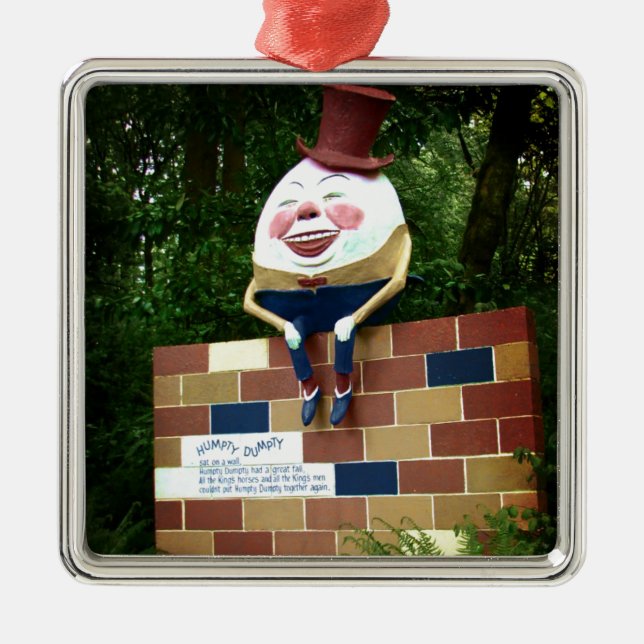 Humpty Dumpty Ornament Aus Metall (Vorne)