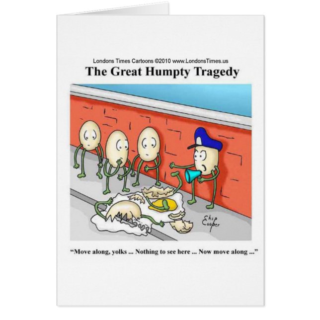 Humpty Dumpty Police Investigation Drôle Cadeaux (Devant)