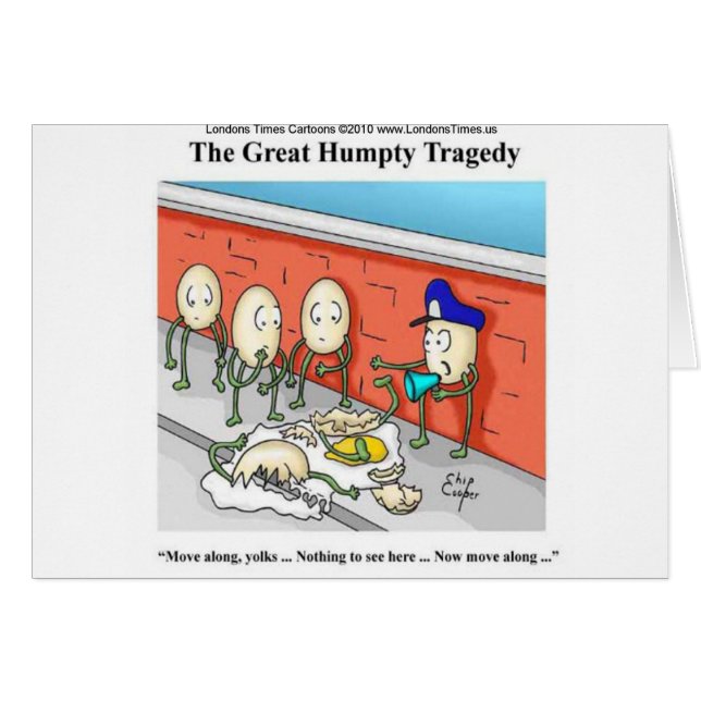 Humpty Dumpty Police Investigation Drôle Cadeaux (Devant horizontal)