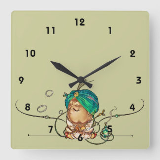 Humpty Dumpty Quadratische Wanduhr