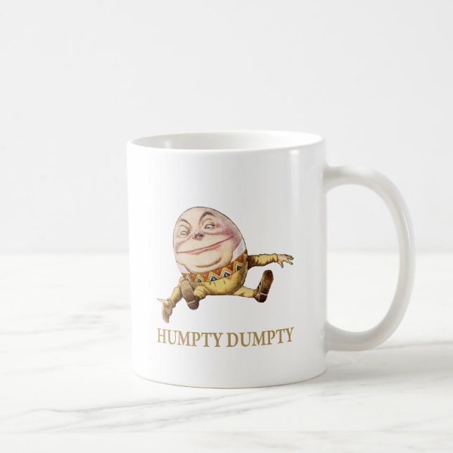 HUMPTY DUMPTY SAT AUF EINER WAND - KINDERZIMMER RH KAFFEETASSE (Rechts)