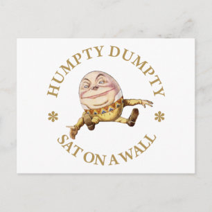HUMPTY DUMPTY SAT AUF EINER WAND - KINDERZIMMER RH POSTKARTE