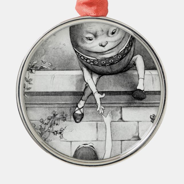 Humpty Dumpty Silbernes Ornament (Vorne)
