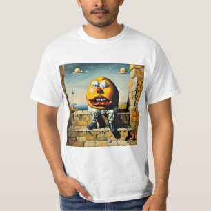 Humpty Dumpty sitzt an einer Wand T-Shirt