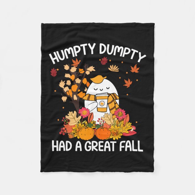 Humpty Funny Dumpty hatte einen großen Fall glückl Fleecedecke (Vorderseite)
