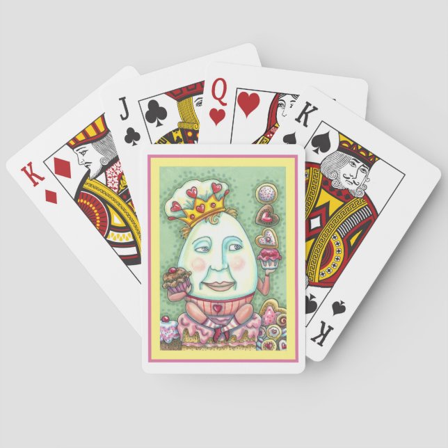 HUMPTY KING OF HEARTS AND CONFEKECTS, VALENTINE SPIELKARTEN (Rückseite)