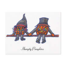 Humpty Pumpkins...Postcard