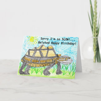 Humsive Belated Birthday Card Karte